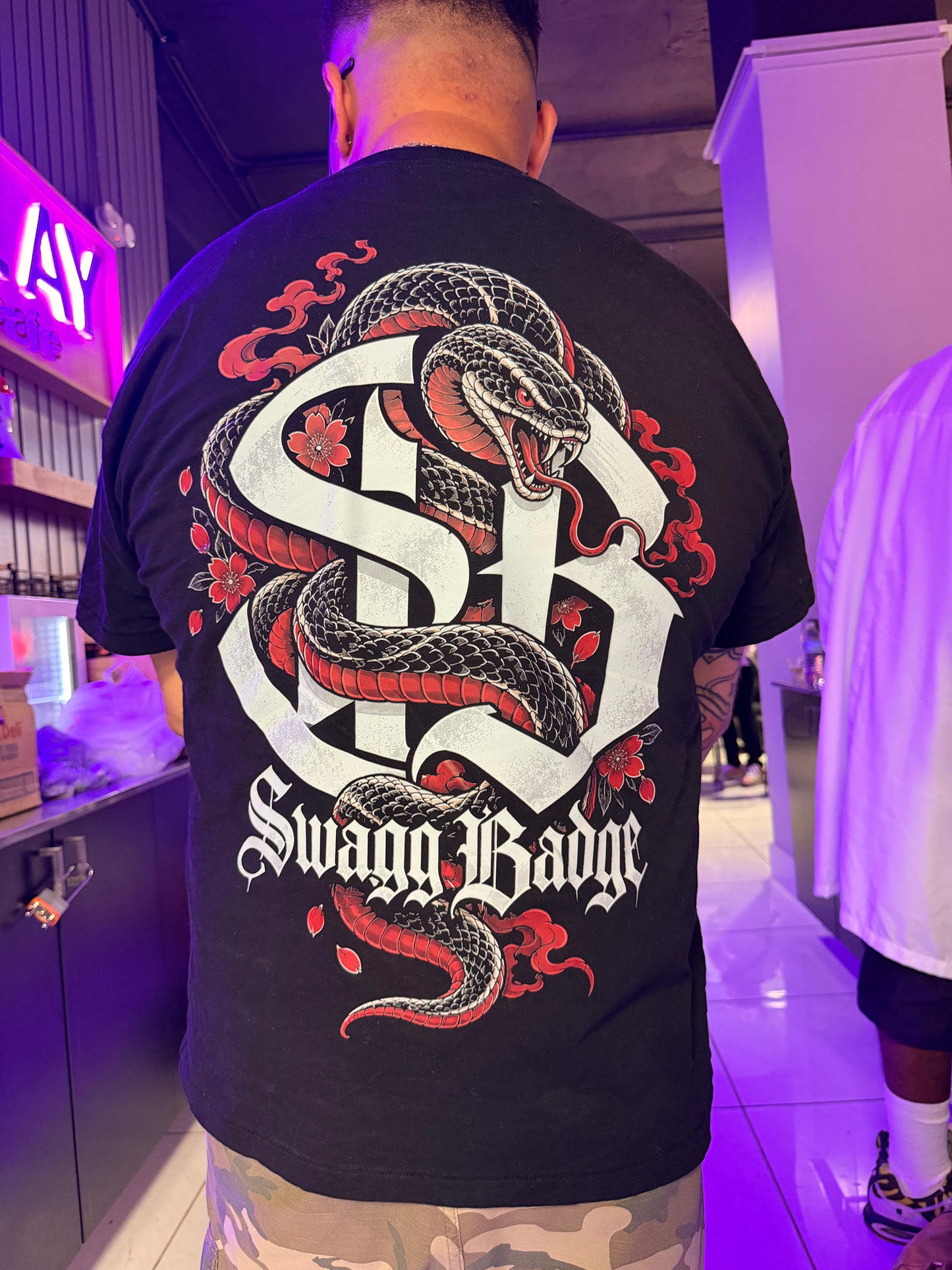 Swagg Badge Snake tee (preorder)