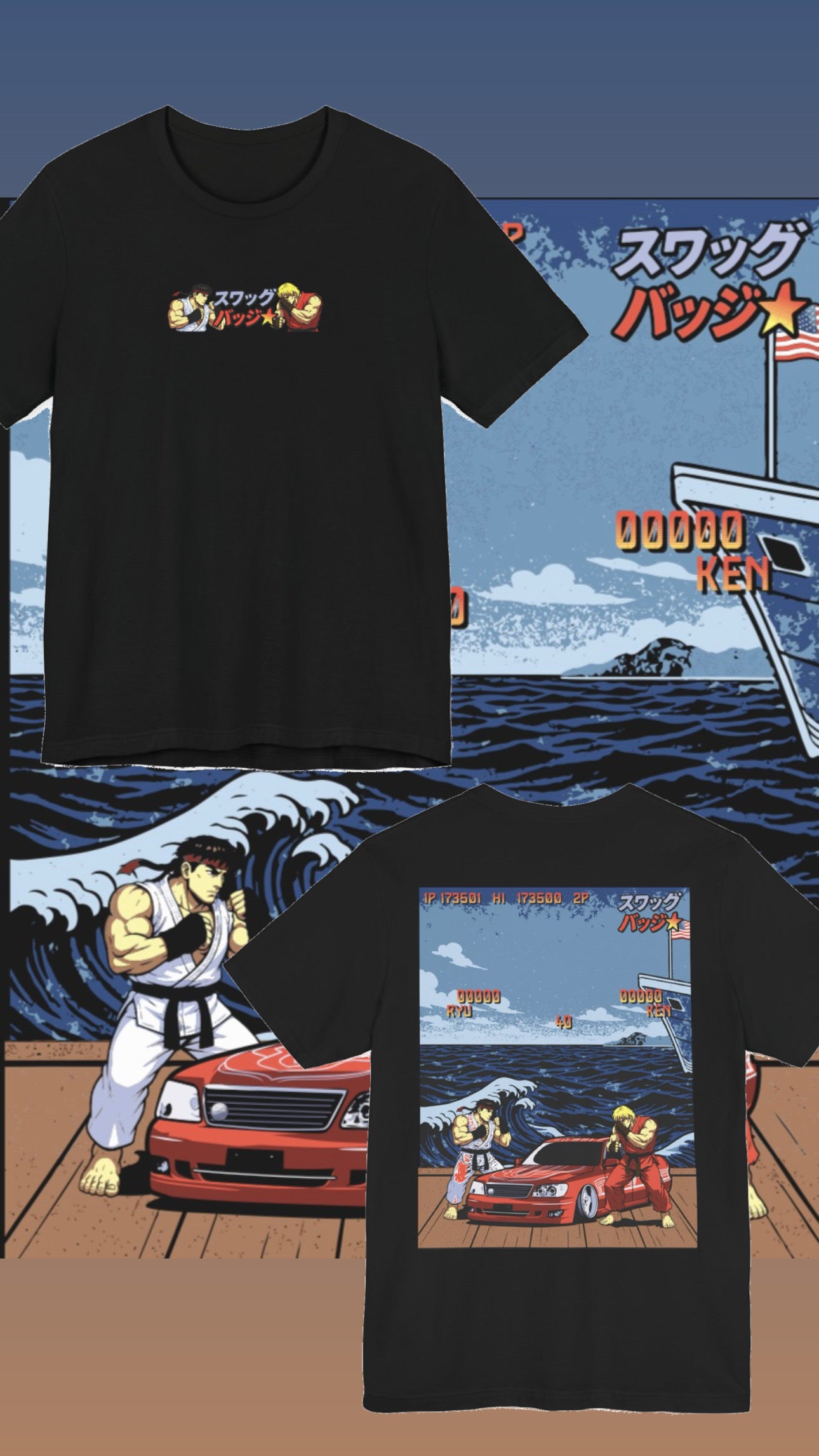 Swagg Badge (Street fighter) Tee