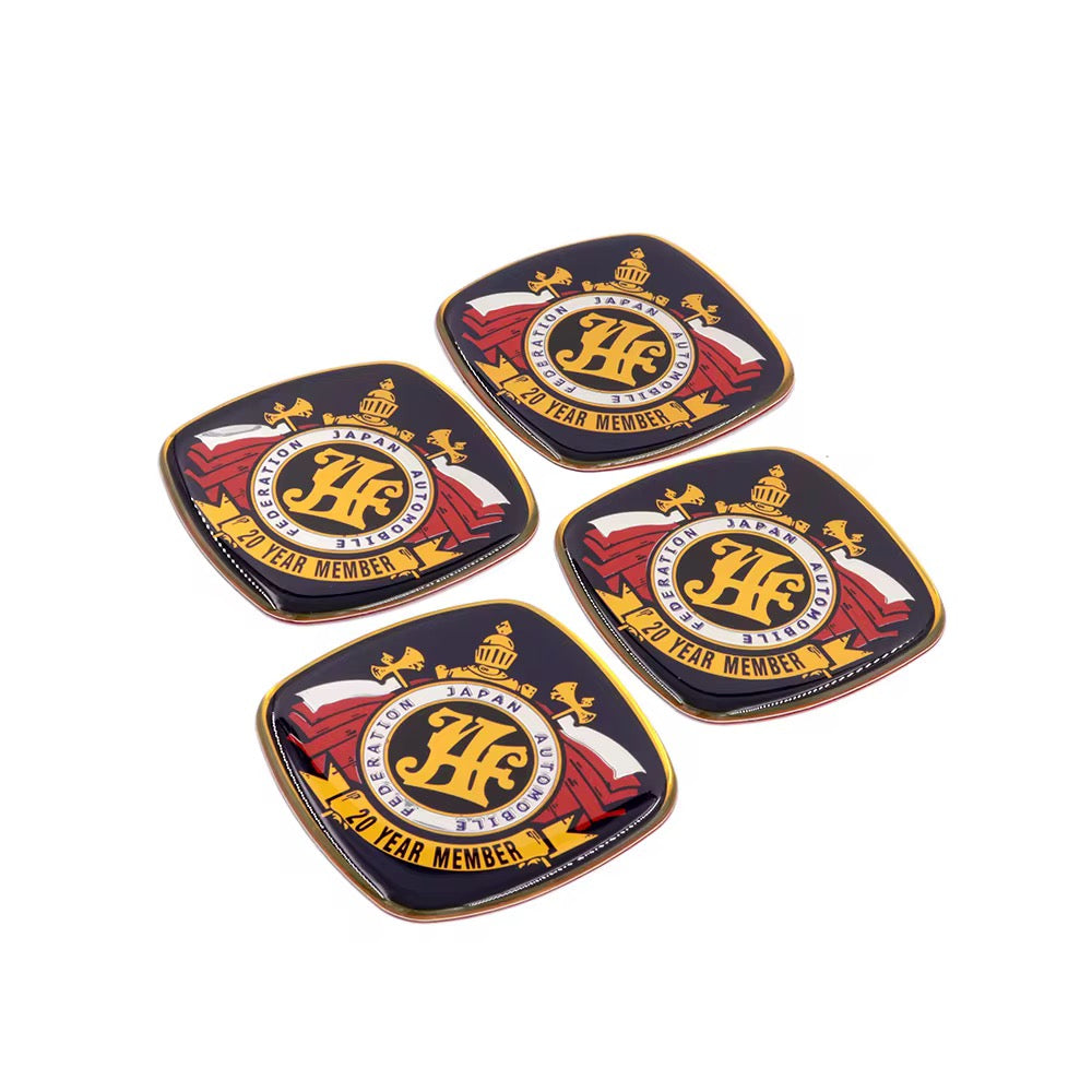 JAF 20 year member stick on emblem