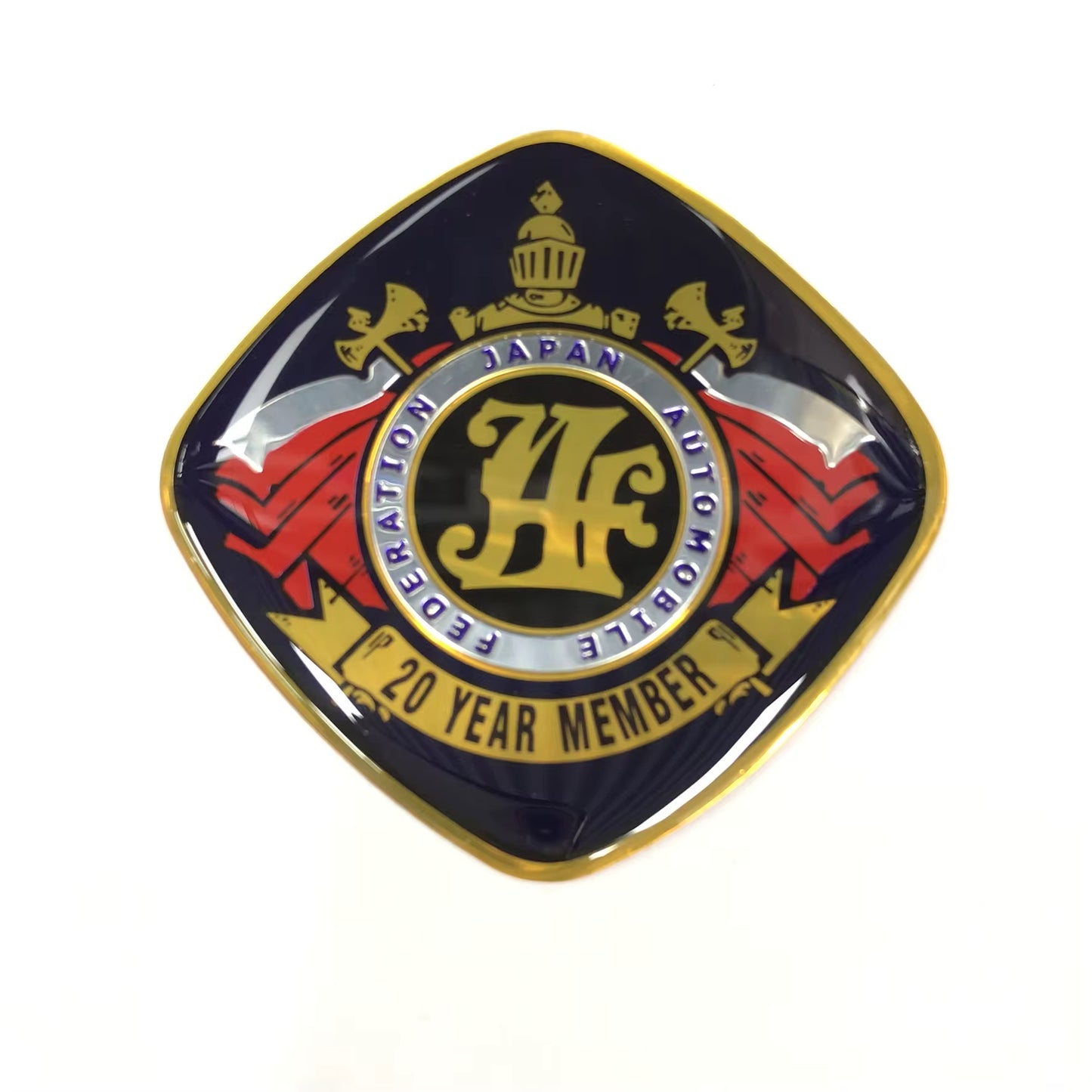 JAF 20 year member stick on emblem