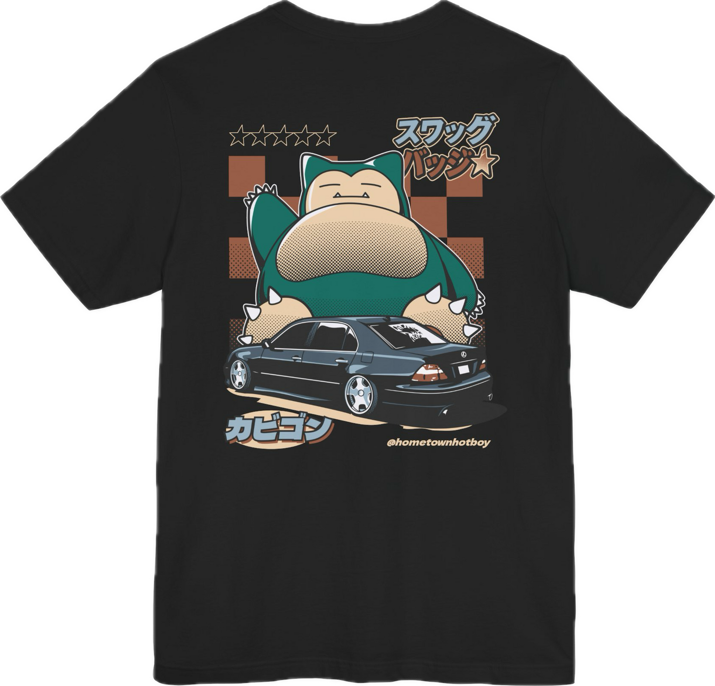 Swagg Badge X Snorlax tee