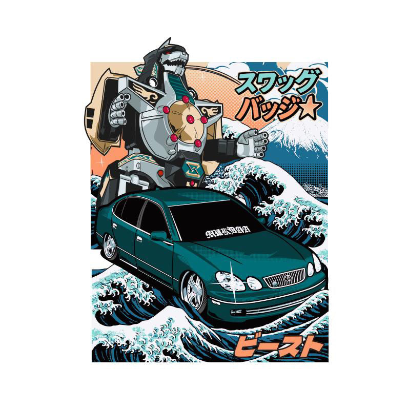 Swagg badge X Dragonzord Tee