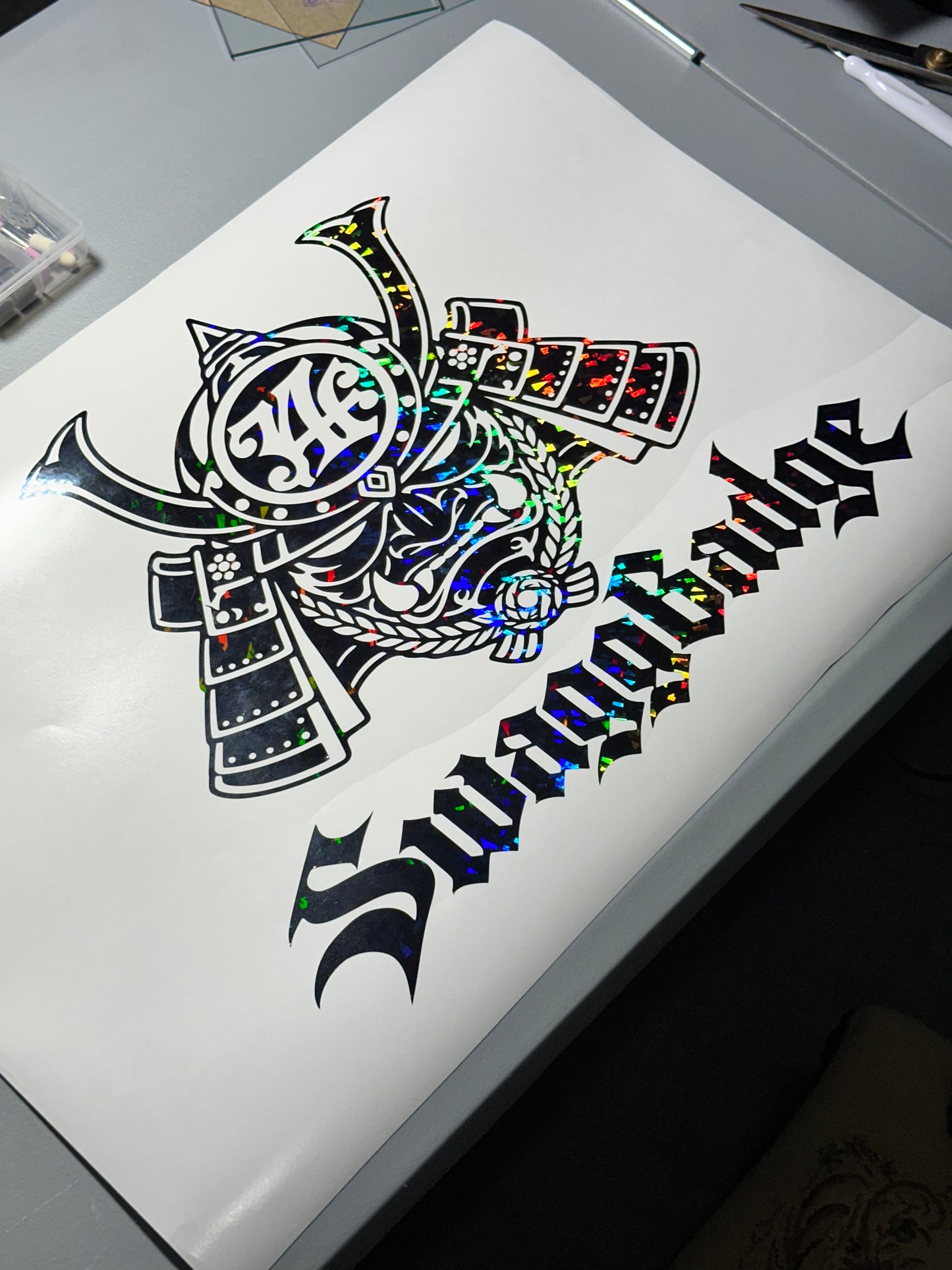 Oni mask backglass banner