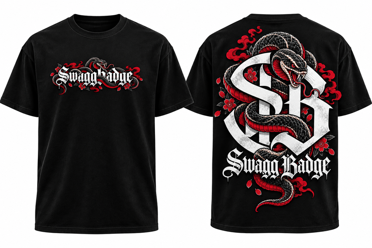 Swagg Badge Snake tee (preorder)