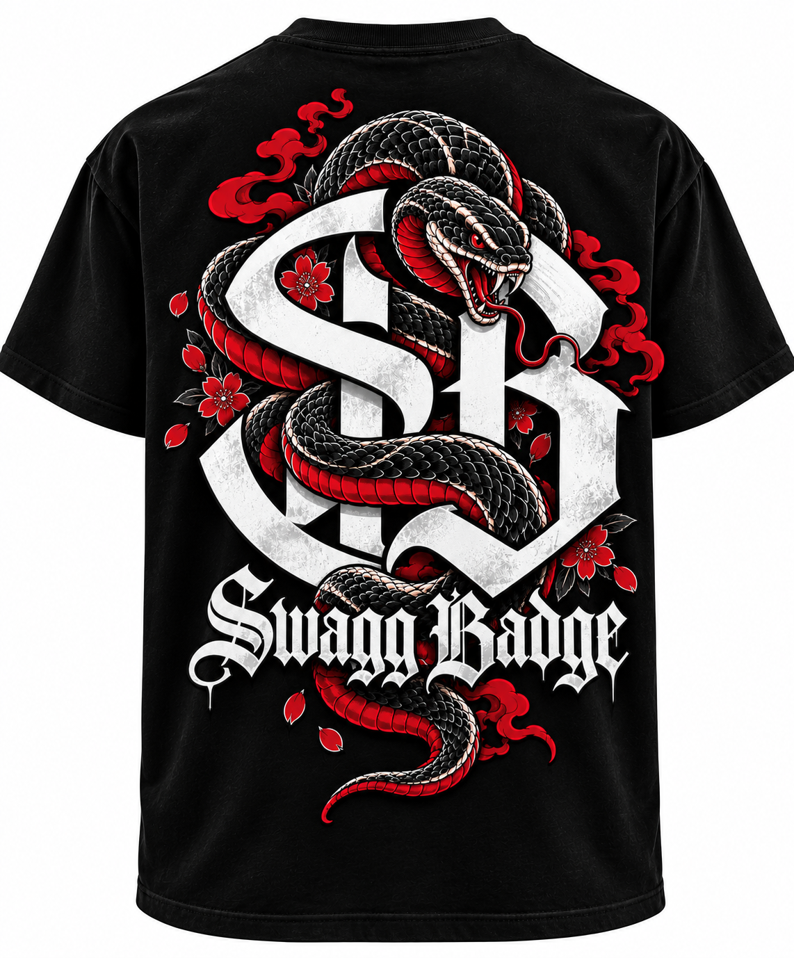 Swagg Badge Snake tee (preorder)