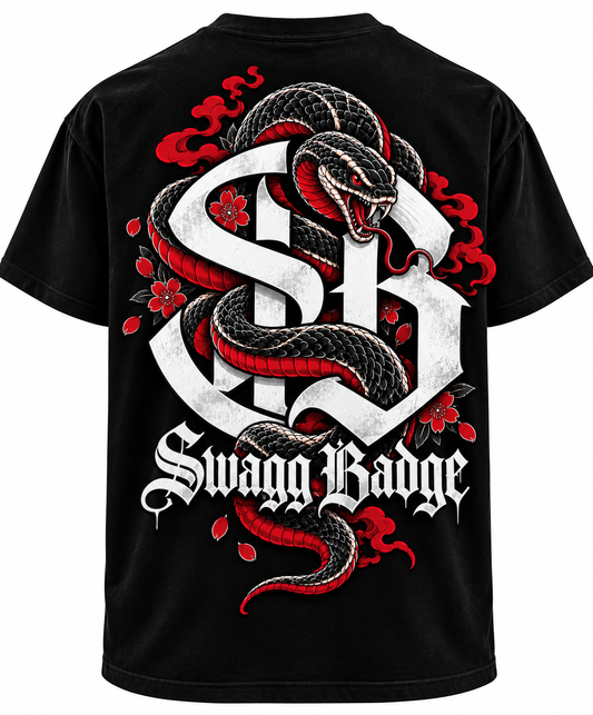 Swagg Badge Snake tee